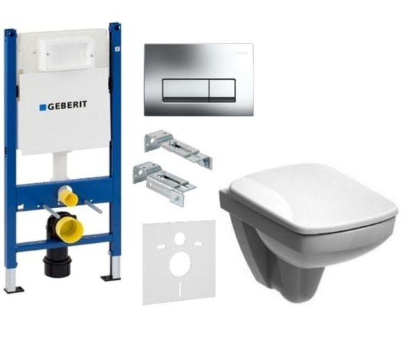 Комплект: Унитаз Kolo Nova Pro + Инсталляция Geberit Duofix + Крышка + Клавиша Delta 51 (M39018000+458.178.21.1+M30112000+115.105.21.1)