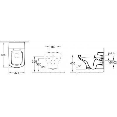 Унітаз підвісний Villeroy&Boch Bellevue (566410R1)