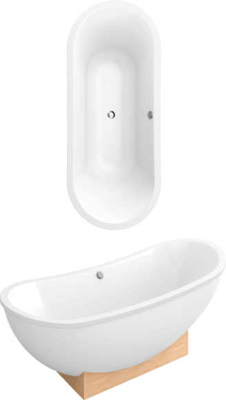 Ванна акрилова Villeroy&Boch My Nature, 190х80 (UBA190NAT9E0V-01)