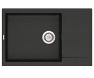 Кухонна мийка гранітна Vankor Orman, 78x50, чорний (ORMAN OMP 02.78 XL BLACK)
