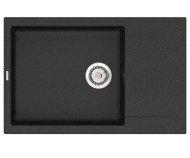 Кухонна мийка гранітна Vankor Orman, 78x50, чорний (ORMAN OMP 02.78 XL BLACK)