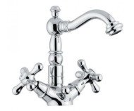 Змішувач для умивальника Emmevi Deco Old, двовентильний, бронза (BR12615)
