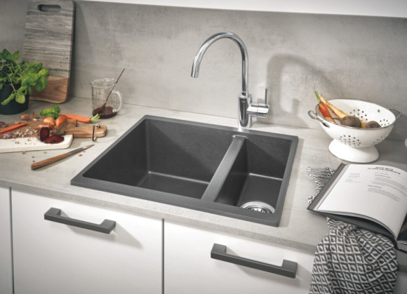 Кухонна мийка гранітна Grohe K500, 55x46, сірий (31648AT0)