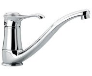 Змішувач для кухні Emmevi Tiffany, одноважільний, білий (BC6095)