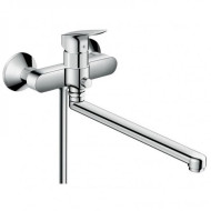 Змішувач для ванни Hansgrohe Logis, одноважільний, хром (71402000) Змішувач для ванни Hansgrohe Logis, одноважільний, хром (71402000)