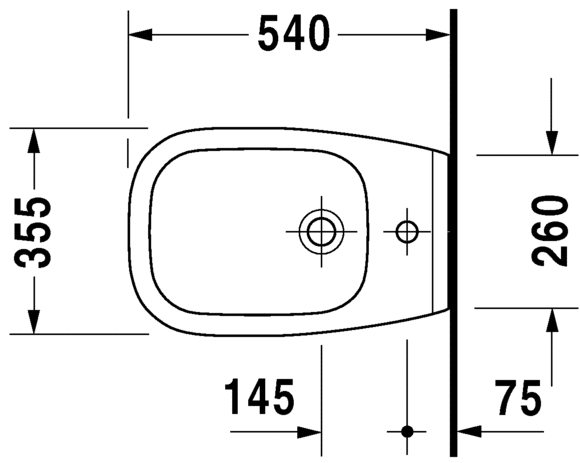 Біде підвісне Duravit D-Code (2257150000)