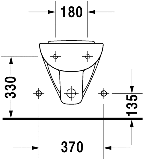 Біде підвісне Duravit D-Code (2257150000)