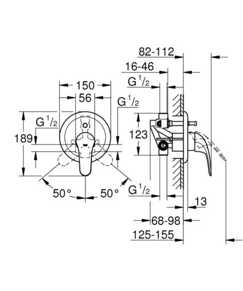 Душевая система Grohe Euroeco New (26000005) Душевая система Grohe Euroeco New (26000005)