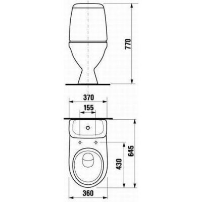 Унітаз підлоговий Jika Lyra Plus (H8263840002411)