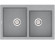Кухонна мийка гранітна Vankor Orman, 80x51, сірий (ORMAN OMP 05.80 GRAY)