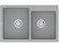Кухонна мийка гранітна Vankor Orman, 80x51, сірий (ORMAN OMP 05.80 GRAY)