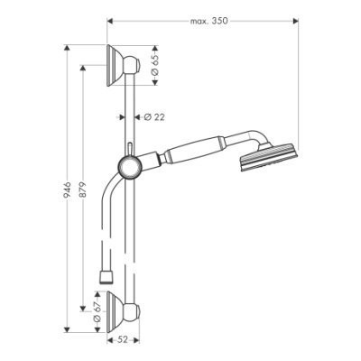 Душовий гарнітур Axor Carlton (27947000)