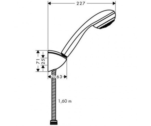 Душовий гарнітур Hansgrohe Crometta 85/Porter (27577000)