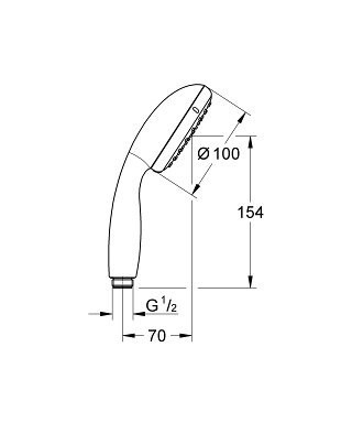 Душова система Grohe Eurosmart (UA25183004)