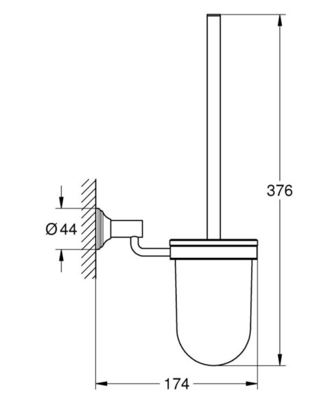 Йоршик для туалету Grohe Essentials Authentic (40658001)
