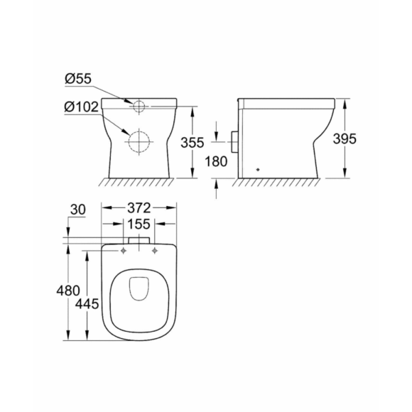 Унітаз компакт Grohe EuroCeramic (39329000)