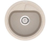 Кухонна мийка гранітна Vankor Polo, 45x45, бежевий (POLO PMR 01.45 BEIGE)