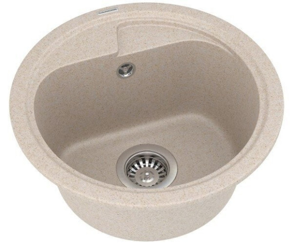 Кухонна мийка гранітна Vankor Polo, 45x45, бежевий (POLO PMR 01.45 BEIGE)