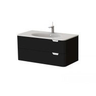 Тумба з умивальником Botticelli Velluto, 100 (VLT-100 BLK)