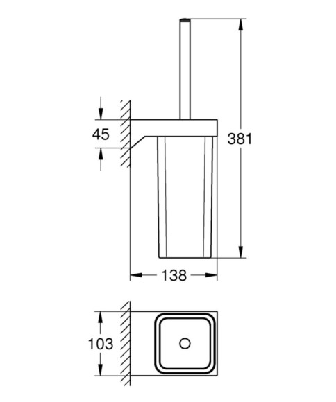 Йоршик для туалету Grohe Selection Cube (40857000)