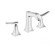 Cмеситель для умывальника Hansgrohe Metris Classic, двухвентильный, хром (31073000)