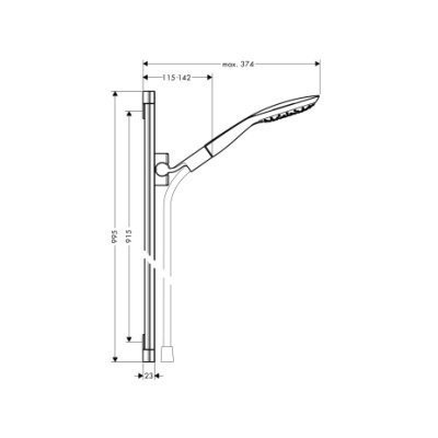 Душовий гарнітур Hansgrohe PuraVida/Unica (27853400) Душовий гарнітур Hansgrohe PuraVida/Unica (27853400)