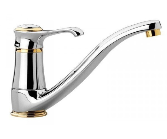 Змішувач для кухні Emmevi Tiffany, одноважільний, сатин (SC6095)