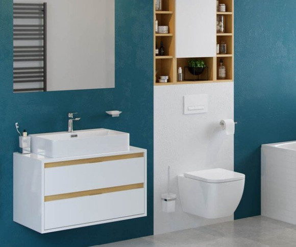 Тумба під умивальник Excellent Tuto, 80 (MLEX.0104.800.WHBL)