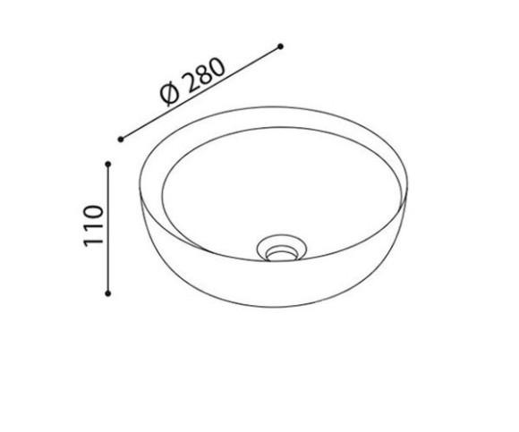 Умывальник накладной Aet Spot Mini, 28 (L450T0R0V0)