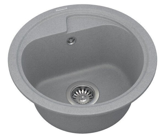 Кухонна мийка гранітна Vankor Polo, 45x45, сірий (POLO PMR 01.45 GRAY)