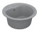 Кухонна мийка гранітна Vankor Polo, 45x45, сірий (POLO PMR 01.45 GRAY)