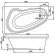Ванна акрилова Vagnerplast Avona, права, 150x90 (VPBA159AVO3PX-01)