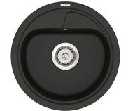 Кухонна мийка гранітна Vankor Polo, 45x45, чорний (POLO PMR 01.45 BLACK)