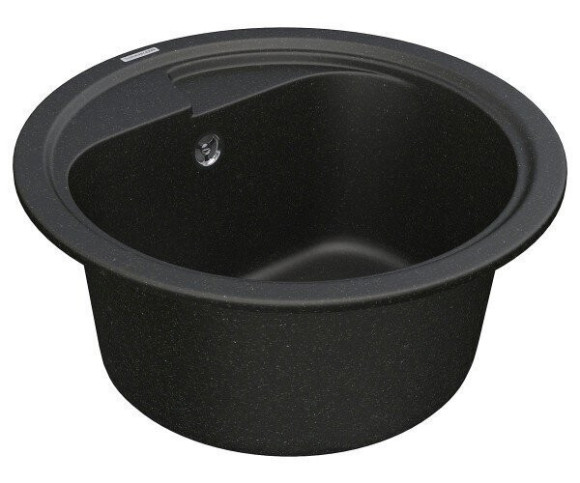 Кухонна мийка гранітна Vankor Polo, 45x45, чорний (POLO PMR 01.45 BLACK)