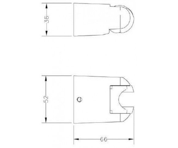 Тримач для душу Genebre Oval (100068 45)