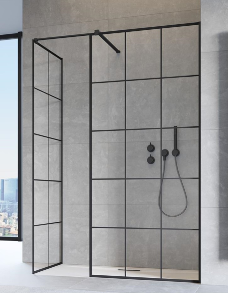 Душевая стенка Radaway Walk-In Modo New Black III Factory 90 (389094-54-55) Душевая стенка Radaway Walk-In Modo New Black III Factory 90 (389094-54-55)