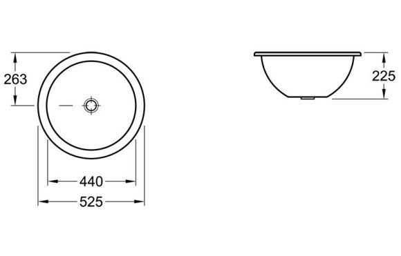 Умивальник врізний Villeroy&Boch Loop&Friends, 44 (618143R1)