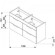 Тумба с умывальником Jika Cube, 120 (H4536621763001)