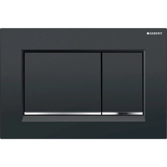 Змивна клавіша Geberit Sigma 30, чорний, глянцевий хром (115.883.KM.1)