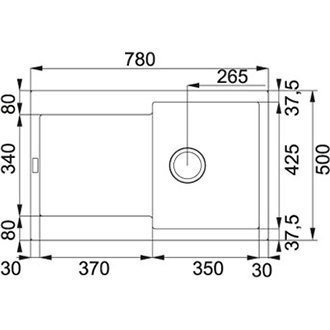 Кухонная мойка гранитная Franke MRG 611, 78x50, сахара (114.0306.800) Кухонная мойка гранитная Franke MRG 611, 78x50, сахара (114.0306.800)