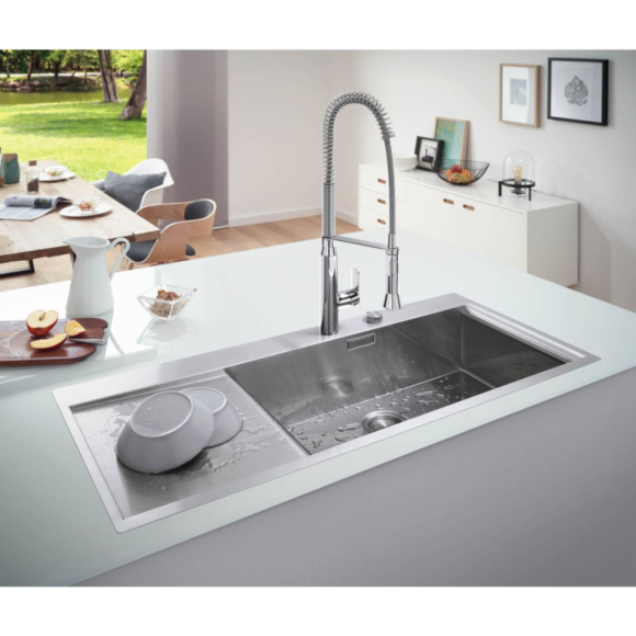 Кухонная мойка стальная Grohe K1000, 116x52 (31582SD0)
