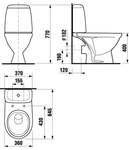 Унітаз компакт Jika Lyra Plus Baltic (H8242860002421)