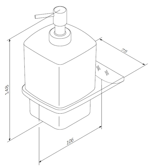Дозатор для рідкого мила AM.PM Inspire 2.0 (A50A36900)