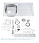 Кухонна мийка сталева Grohe K200, 86x50 (31552SD0)
