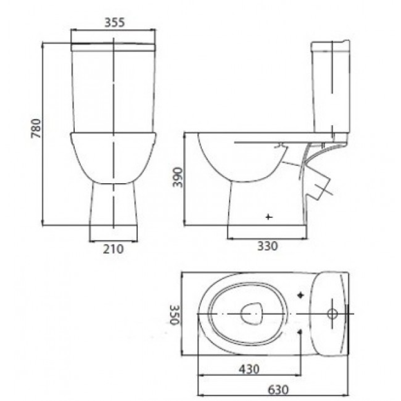 Унитаз компакт Kolo Freja Premium (L79046000)
