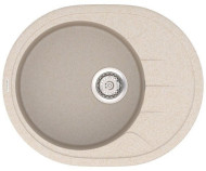 Кухонна мийка гранітна Vankor Sity, 61х50, бежевий (SITY SMO 02.61 BEIGE)