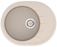Кухонна мийка гранітна Vankor Sity, 61х50, бежевий (SITY SMO 02.61 BEIGE)