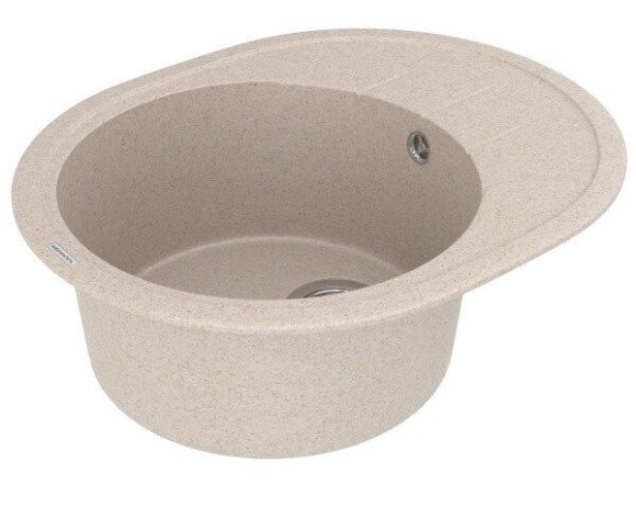 Кухонная мойка гранитная Vankor Sity, 61х50, бежевый (SITY SMO 02.61 BEIGE)