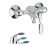 Cмеситель для душа Emmevi Trilly, однорычажный, синий (CBL51002)