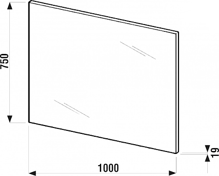 Дзеркало у ванну Jika Lyra Plus, 100x75 (H4555560393041)